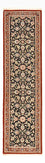 Alfombra de pasillo Alfombra Persa - Ghom - Royal - 196 x 54 cm - azul oscuro