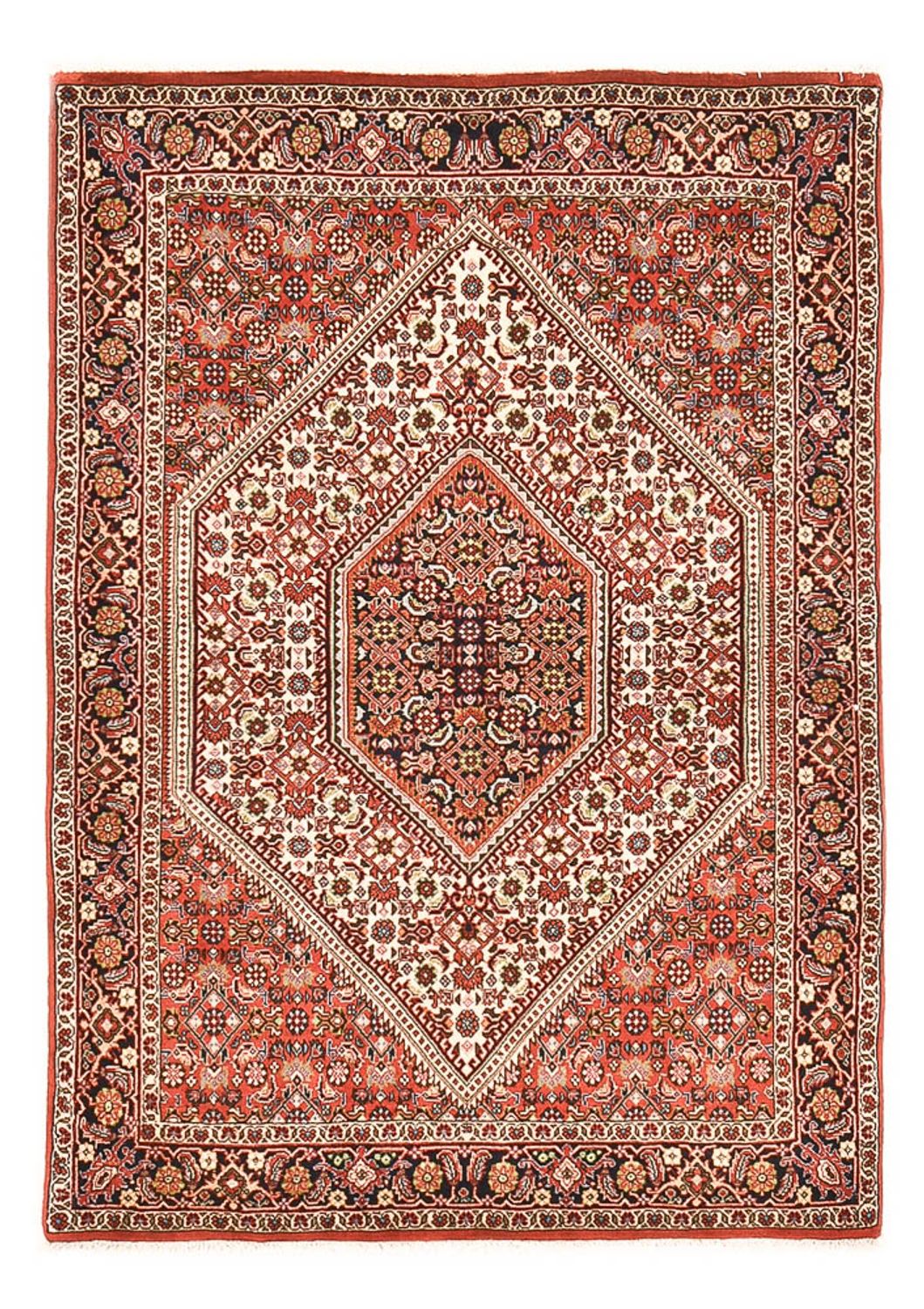 Alfombra persa - Bidjar - 157 x 108 cm - rojo
