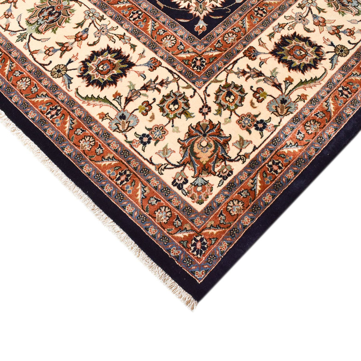 Alfombra persa - Clásica - Real - 396 x 296 cm - azul oscuro