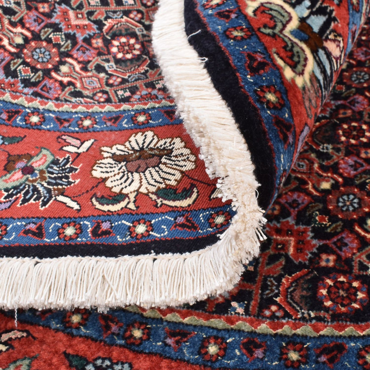 Alfombra persa - Bidjar redondo - 153 x 153 cm - rojo claro