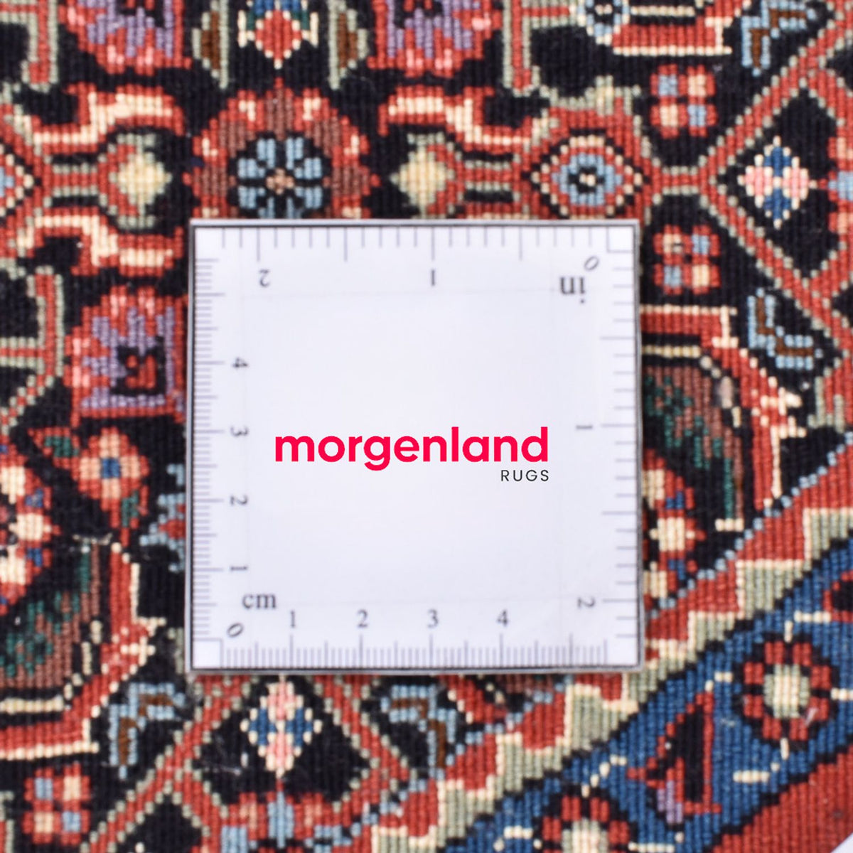 Alfombra persa - Bidjar redondo - 153 x 153 cm - rojo claro