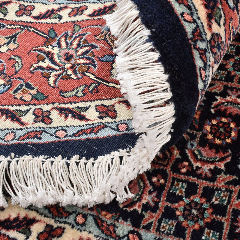 Alfombra persa - Bidjar redondo  - 155 x 155 cm - rojo oscuro