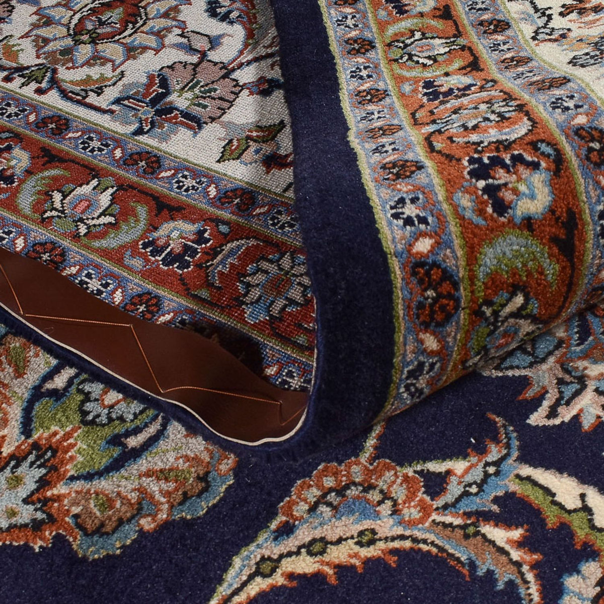 Alfombra persa - Clásica - Real - 392 x 288 cm - azul oscuro