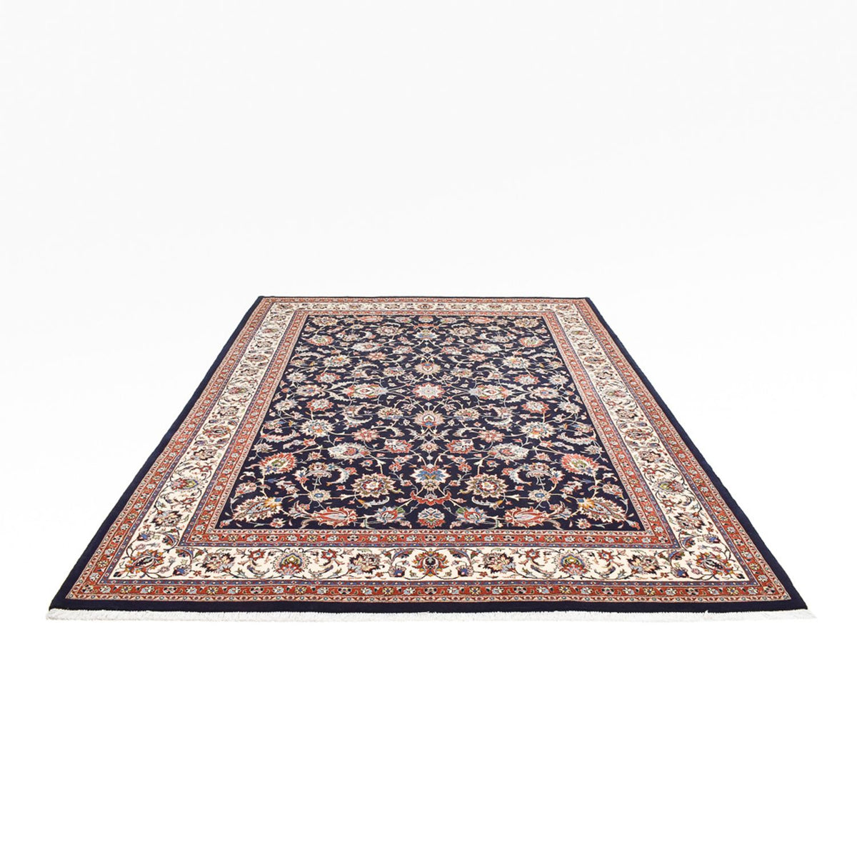 Alfombra persa - Clásica - Real - 345 x 252 cm - azul oscuro