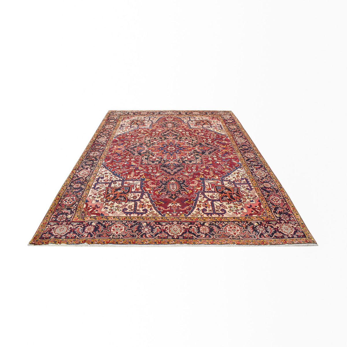 Alfombra persa - Nómada - 335 x 255 cm - rojo burdeos