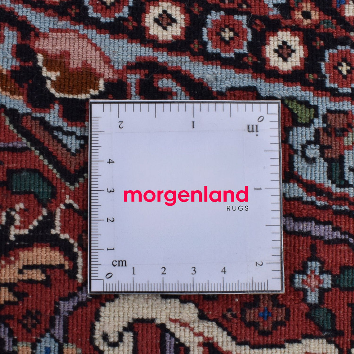 Alfombra persa - Bidjar redondo  - 300 x 300 cm - rojo oscuro