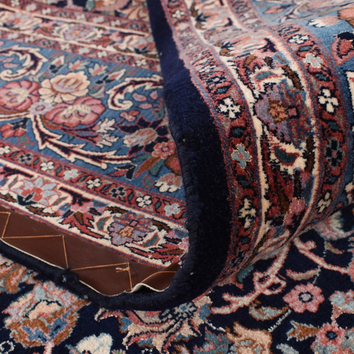 Alfombra persa - Bidjar - 400 x 302 cm - azul oscuro