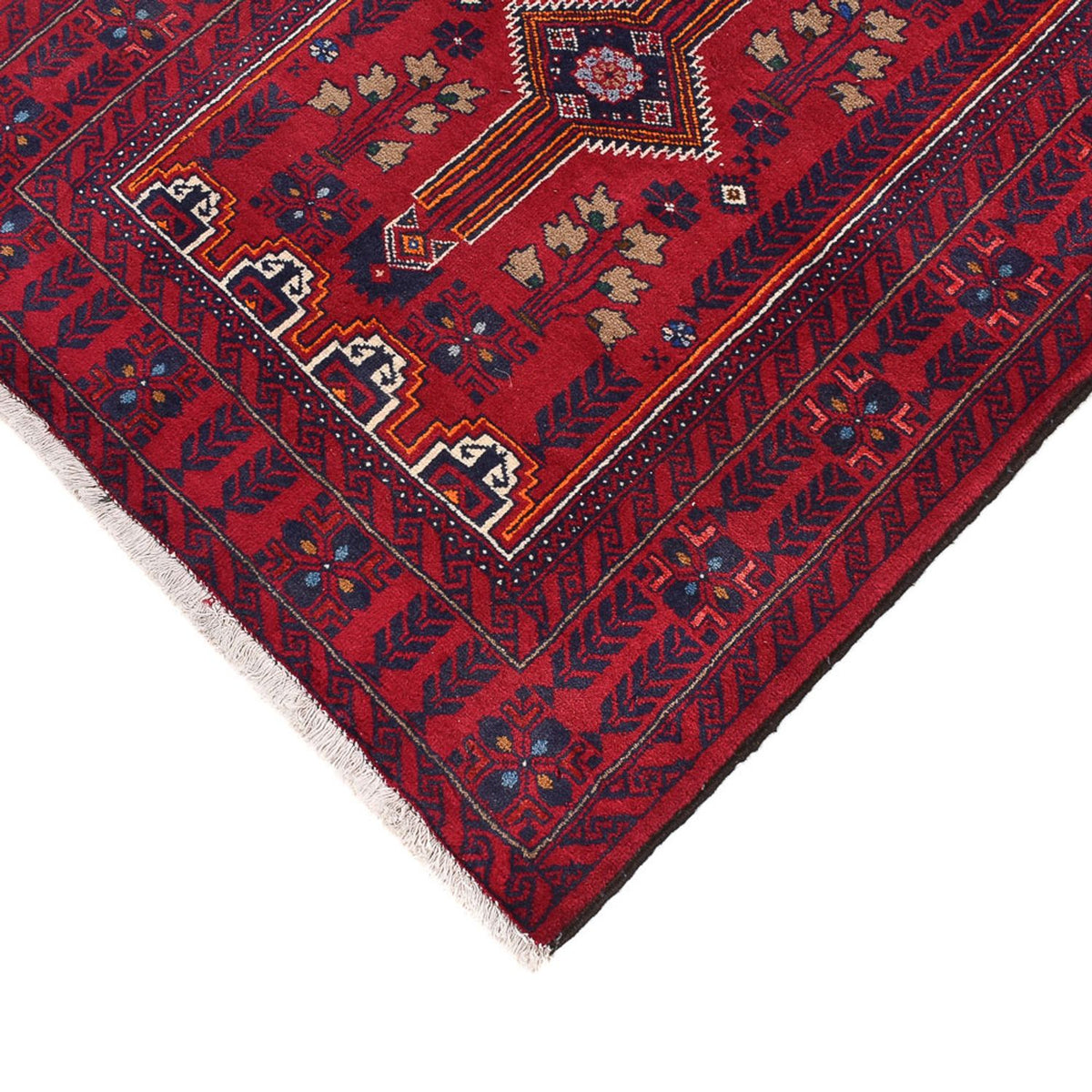 Alfombra de pasillo Alfombra Belutsch - 416 x 100 cm - rojo