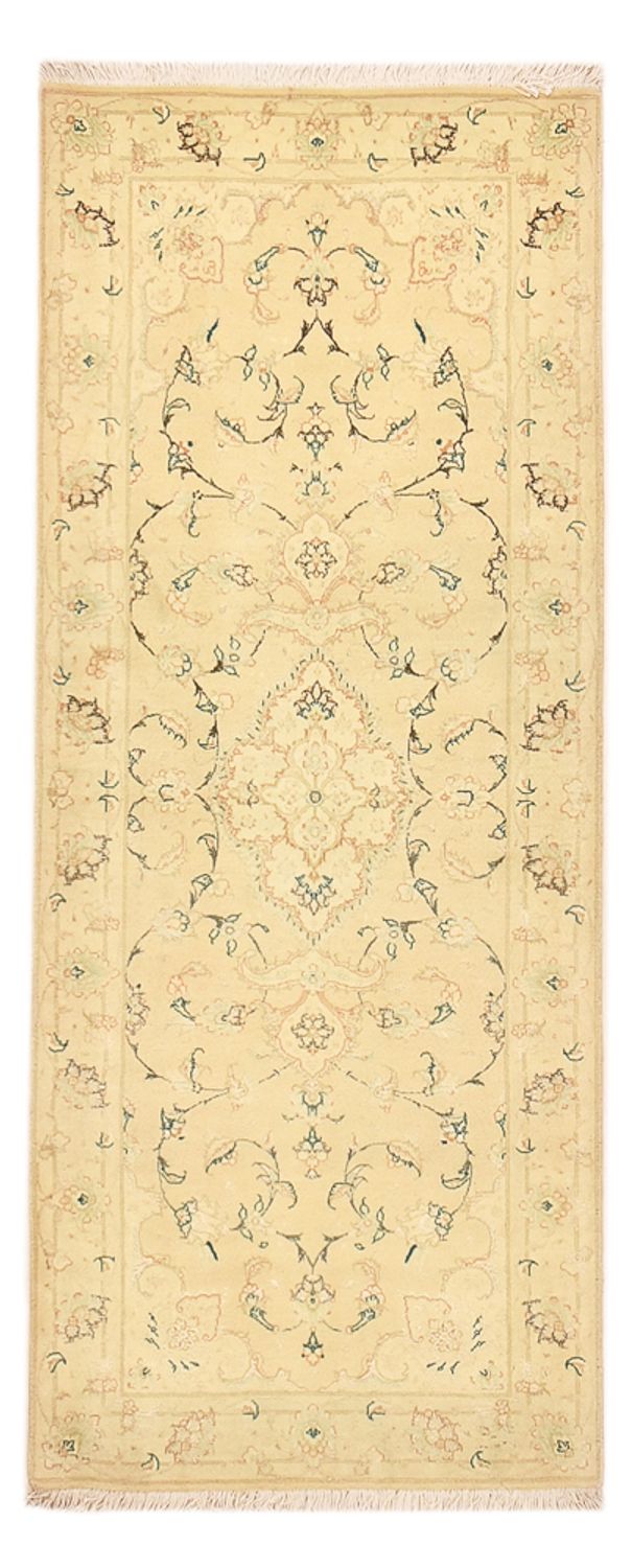 Alfombra de pasillo Alfombra Persa - Tabriz - Real - 203 x 77 cm - beige claro