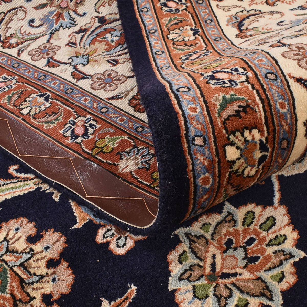 Alfombra persa - Clásica - 298 x 250 cm - azul oscuro