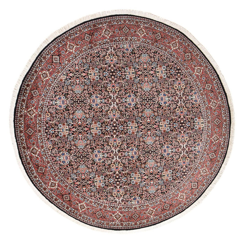 Alfombra persa - Bidjar - 240 x 240 cm - rojo oscuro