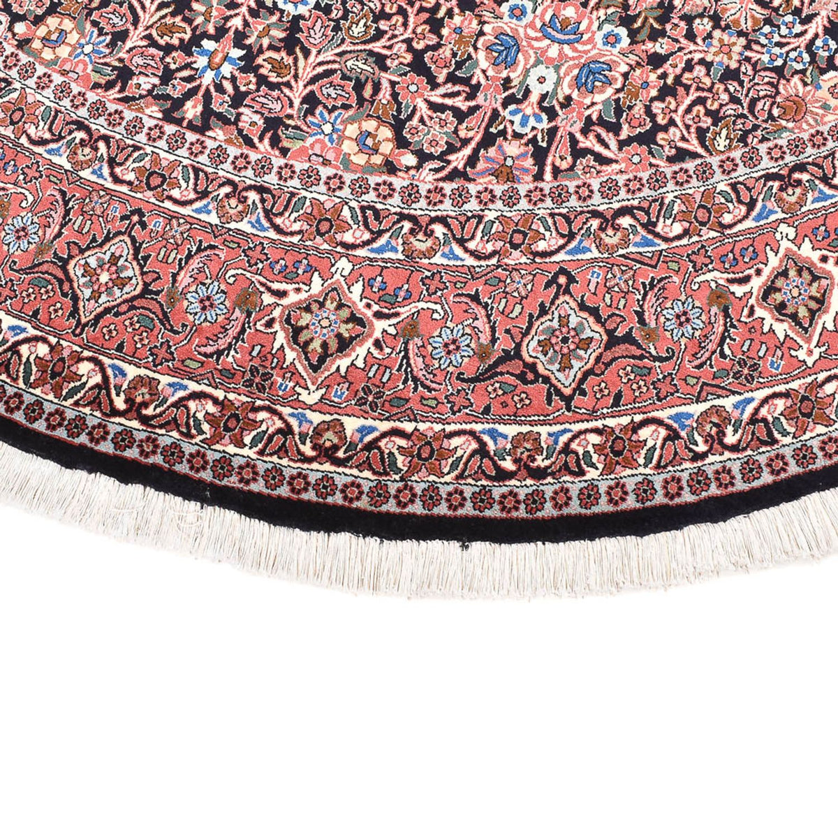 Alfombra persa - Bidjar - 240 x 240 cm - rojo oscuro