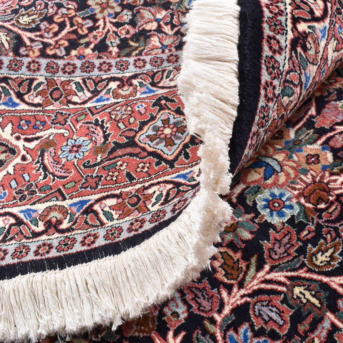 Alfombra persa - Bidjar - 240 x 240 cm - rojo oscuro