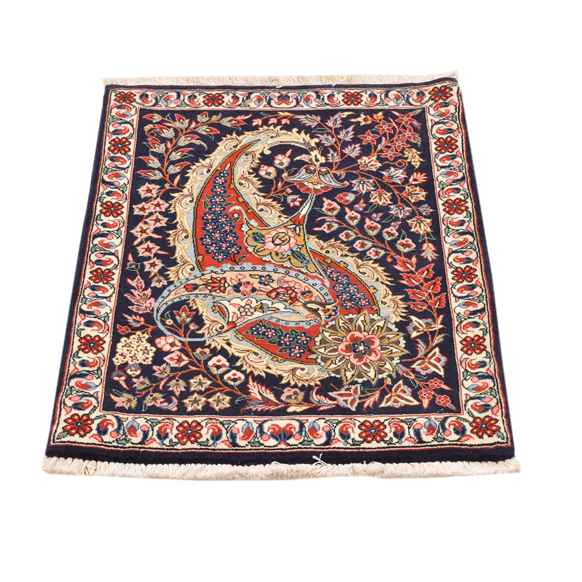 Alfombra persa - Ghom - 84 x 64 cm - multicolor