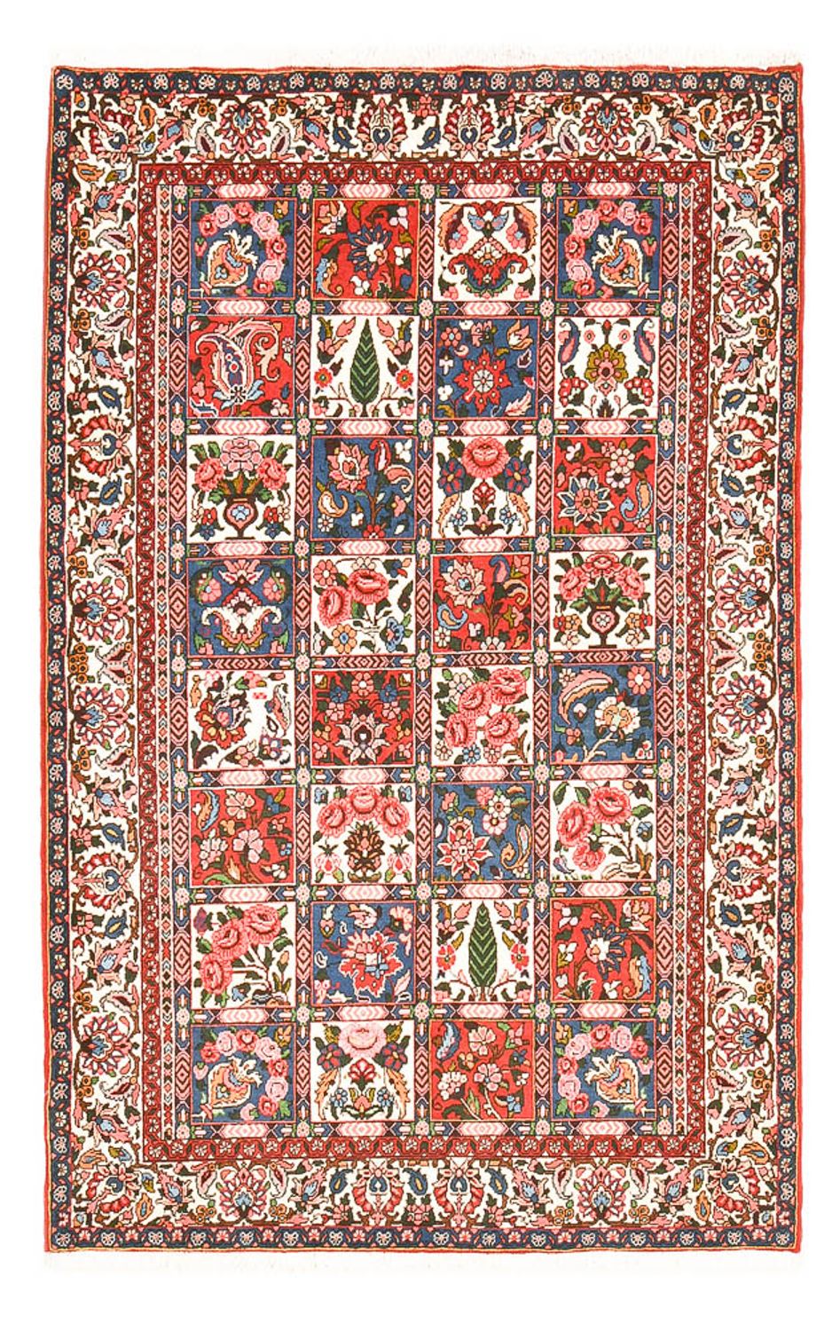Alfombra persa - Nómada - 208 x 133 cm - multicolor