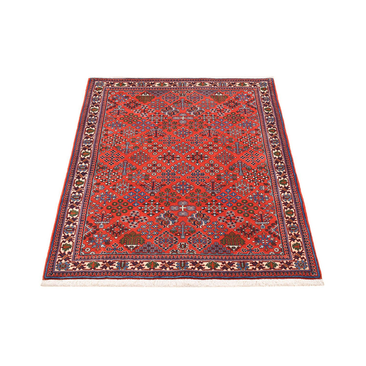 Alfombra persa - Nómada - 150 x 113 cm - rojo