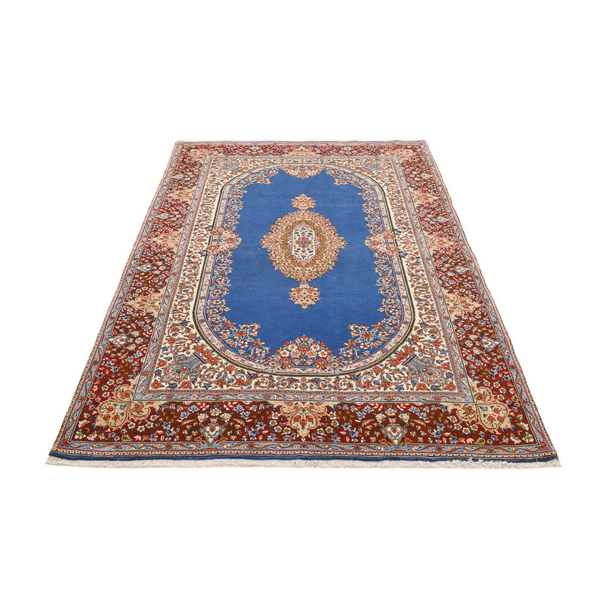 Alfombra persa - Real - 256 x 178 cm - azul