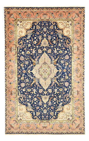 Alfombra Persa - Tabriz - Real - 304 x 189 cm - azul oscuro