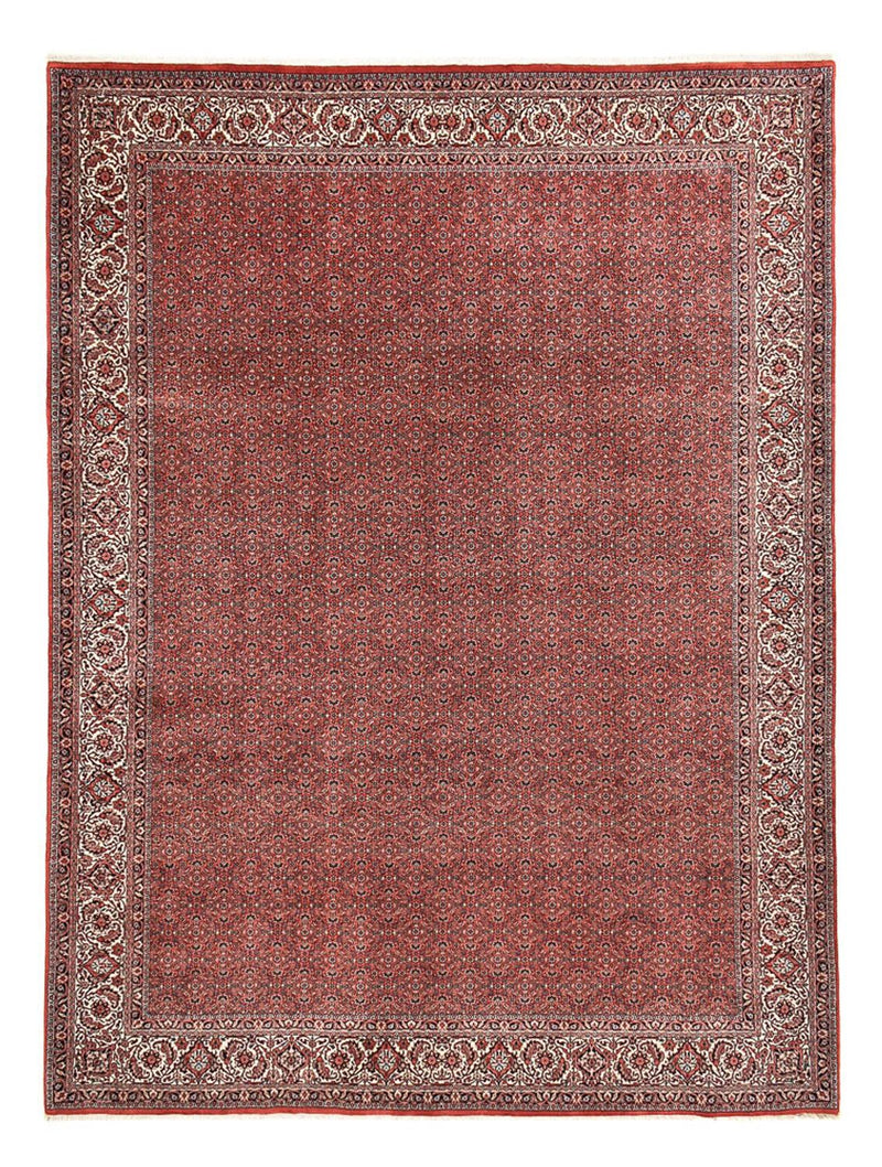 Alfombra persa - Bidjar - 392 x 300 cm - rojo burdeos