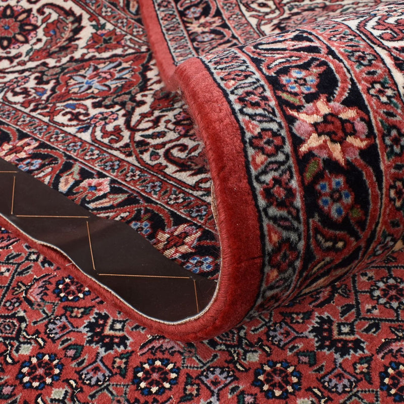 Alfombra persa - Bidjar - 392 x 300 cm - rojo burdeos