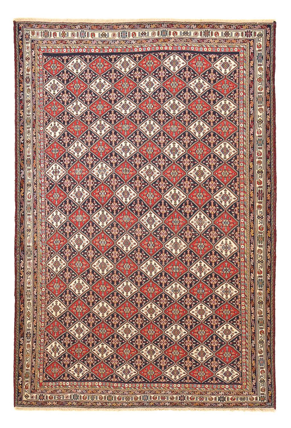 Alfombra Kelim - Oriental - 289 x 193 cm - rojo claro