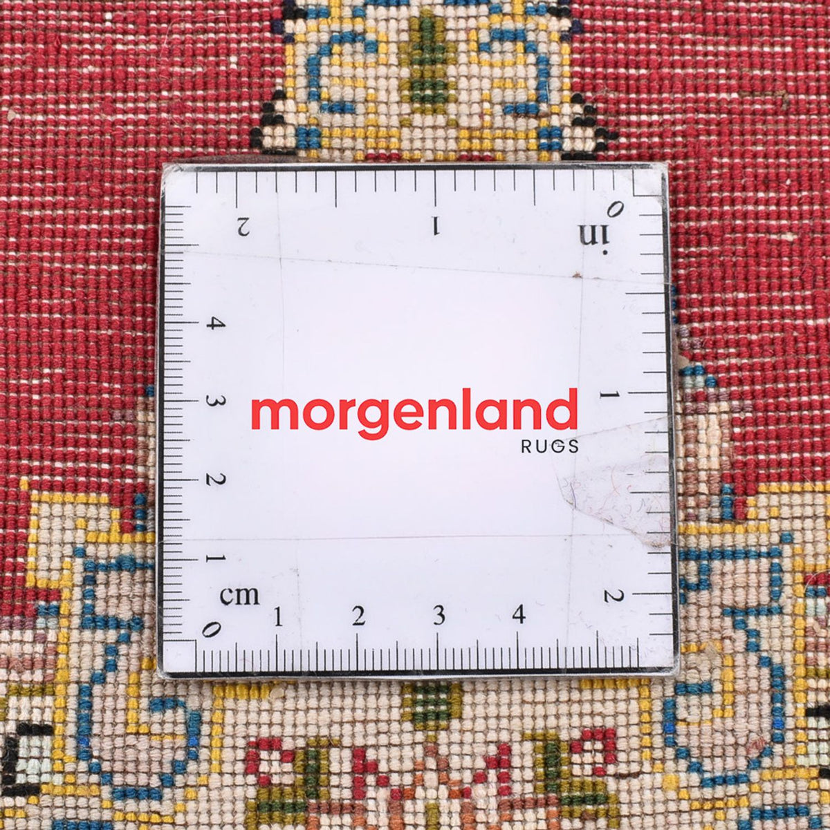 Alfombra Gabbeh - Persa Kashkuli - 40 x 40 cm - rojo