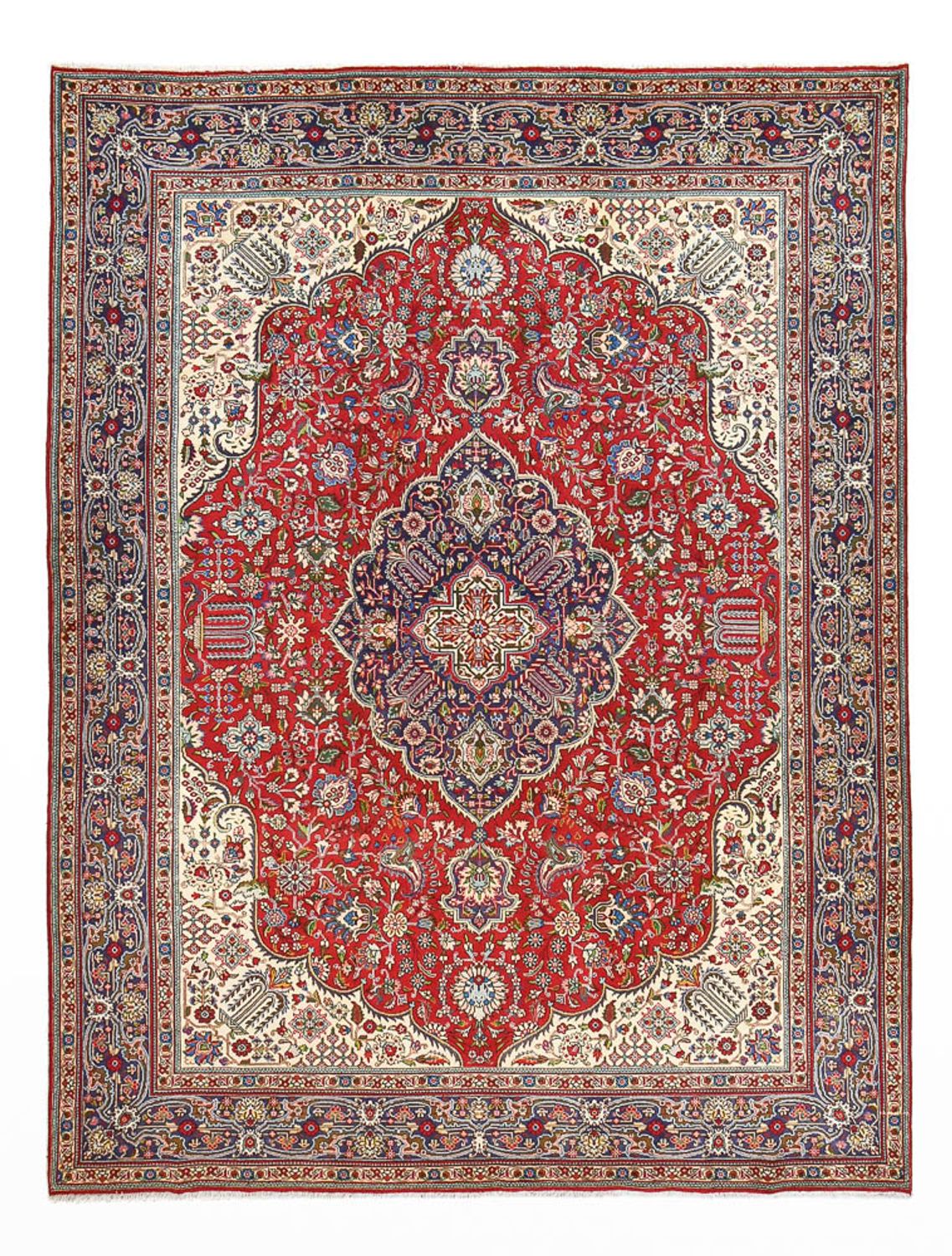 Alfombra Persa - Tabriz - Real - 396 x 298 cm - rojo