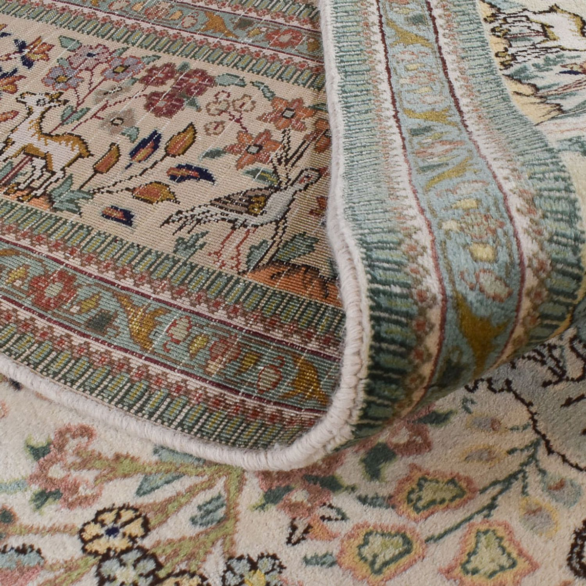 Alfombra persa - Clásica forma especial  - 365 x 302 cm - verde claro