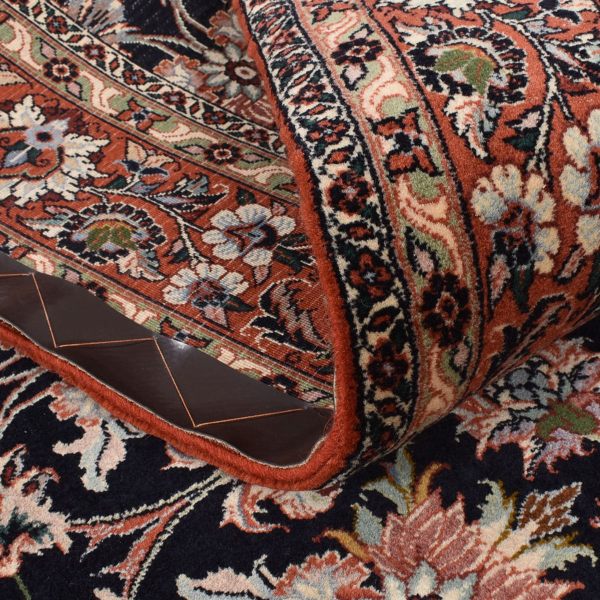 Alfombra persa - Bidjar - 223 x 140 cm - azul oscuro