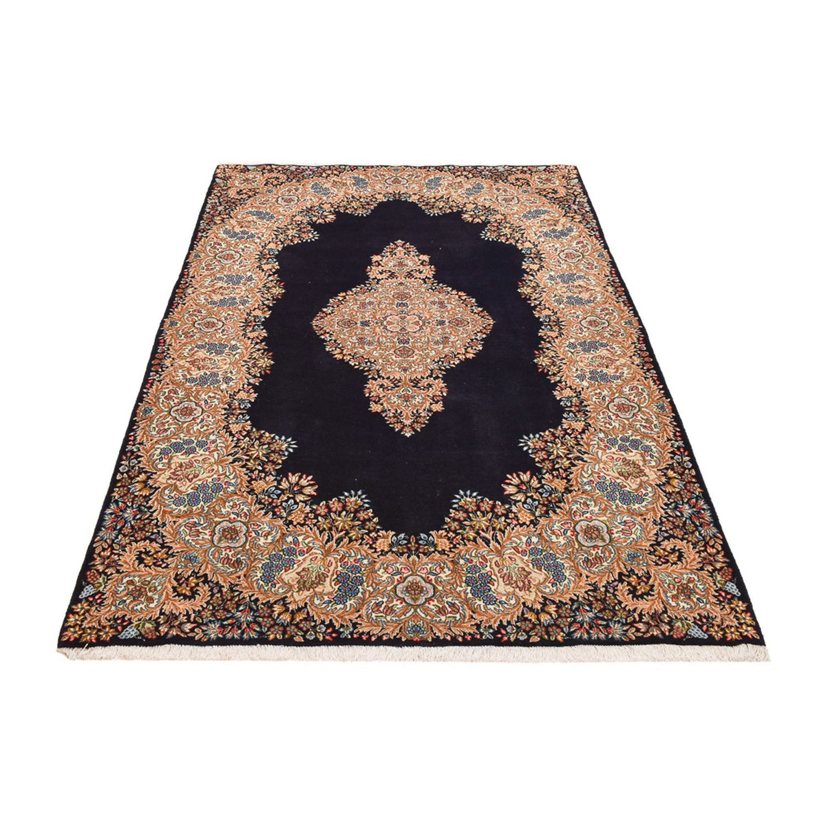 Alfombra persa - Real - 243 x 155 cm - azul oscuro