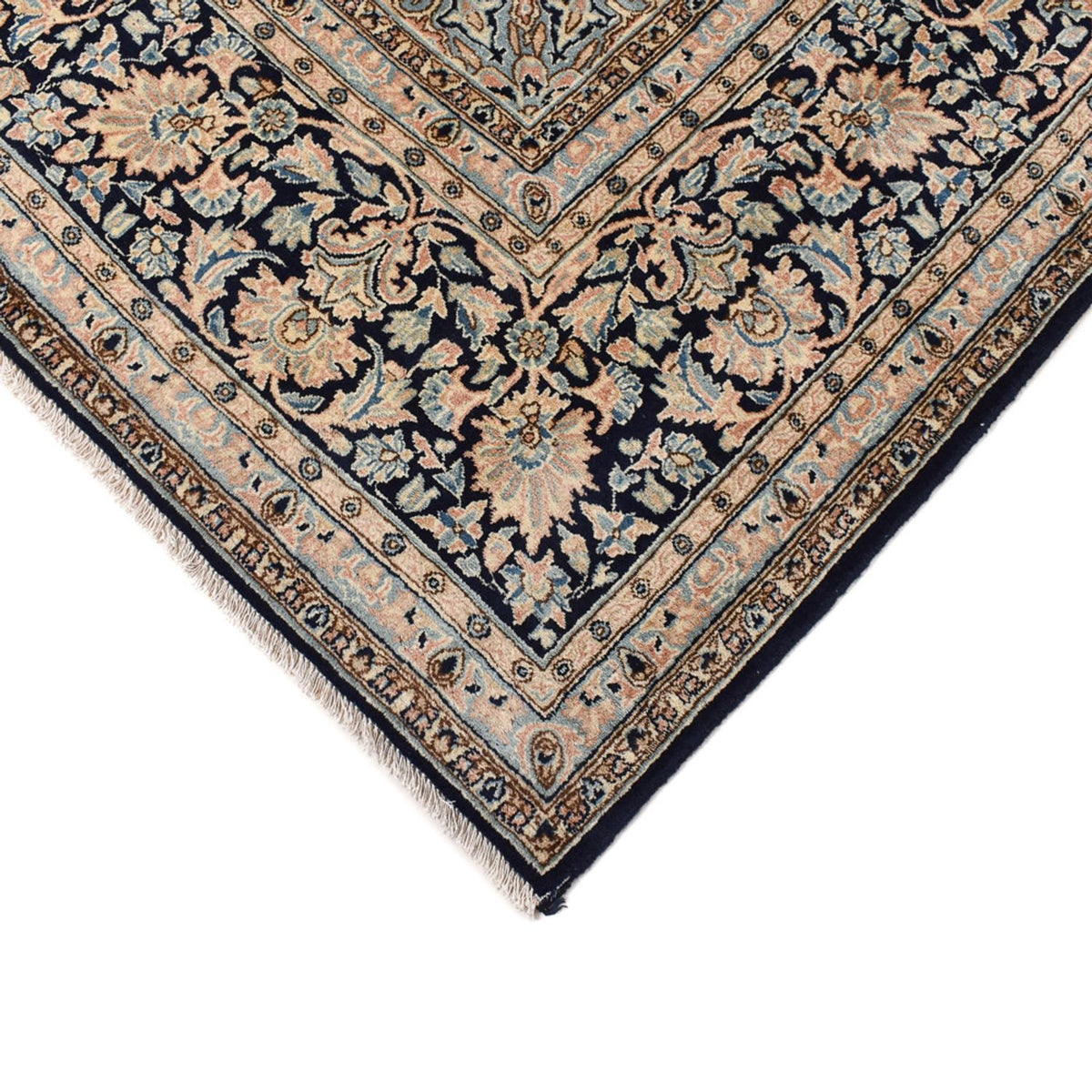 Alfombra persa - Real - 402 x 285 cm - azul oscuro
