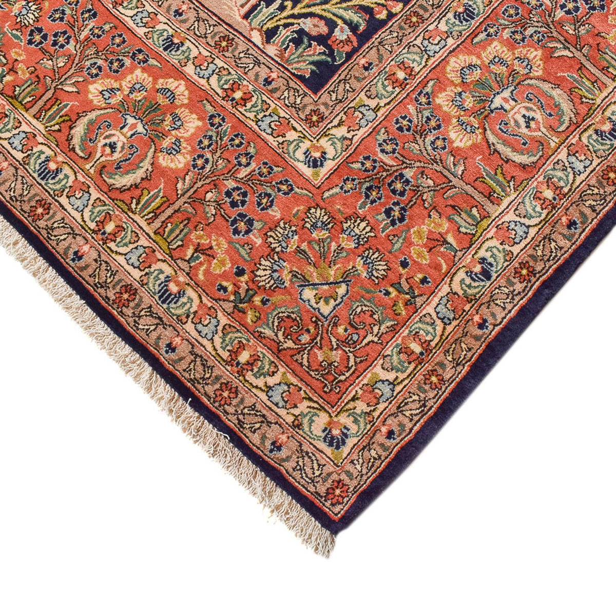 Alfombra persa - Keshan - 375 x 252 cm - azul oscuro