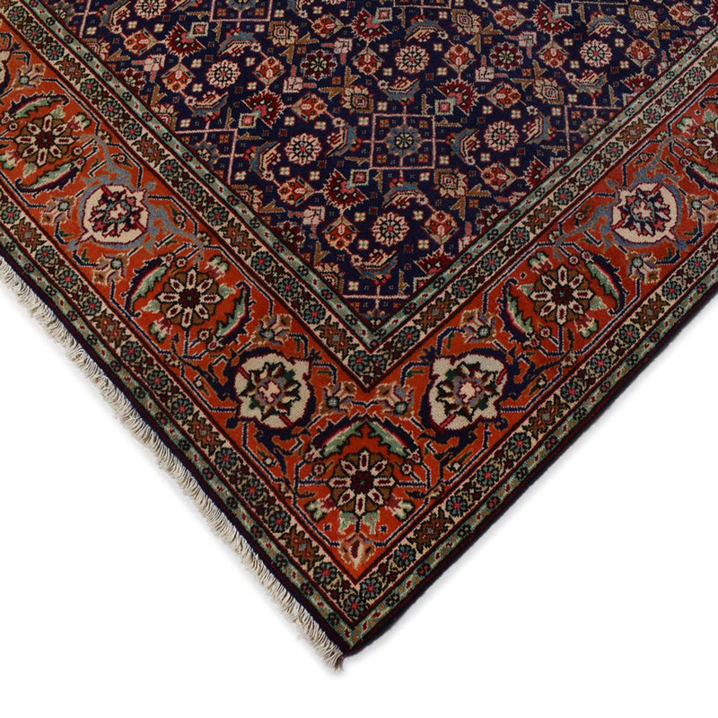 Alfombra persa - Tabriz - 289 x 198 cm - azul oscuro