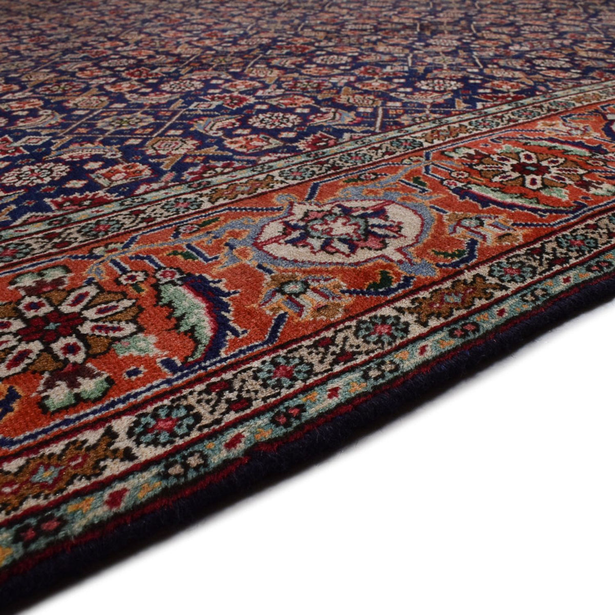 Alfombra persa - Tabriz - 289 x 198 cm - azul oscuro