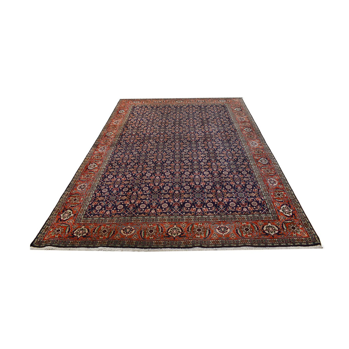 Alfombra persa - Tabriz - 289 x 198 cm - azul oscuro