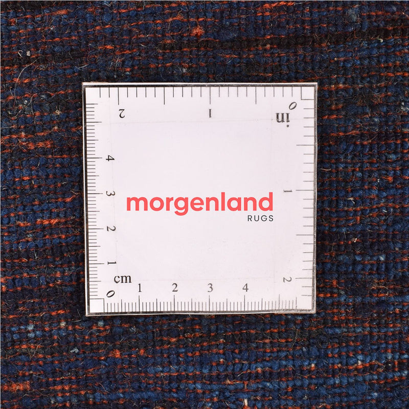 Alfombra Gabbeh - Loribaft Persa - 143 x 119 cm - azul oscuro