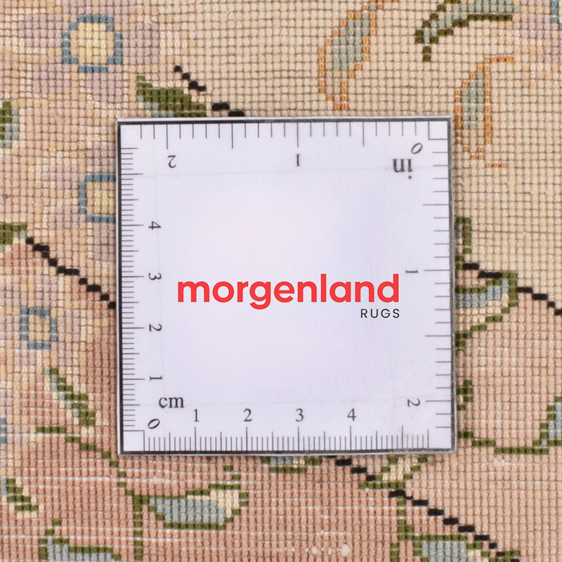 Alfombra Persa - Tabriz - Real redondo  - 200 x 200 cm - beige