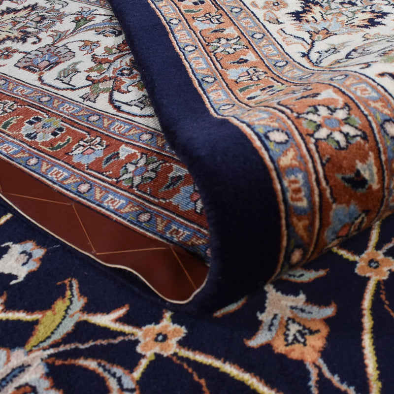 Alfombra persa - Clásica - Real - 333 x 248 cm - azul oscuro