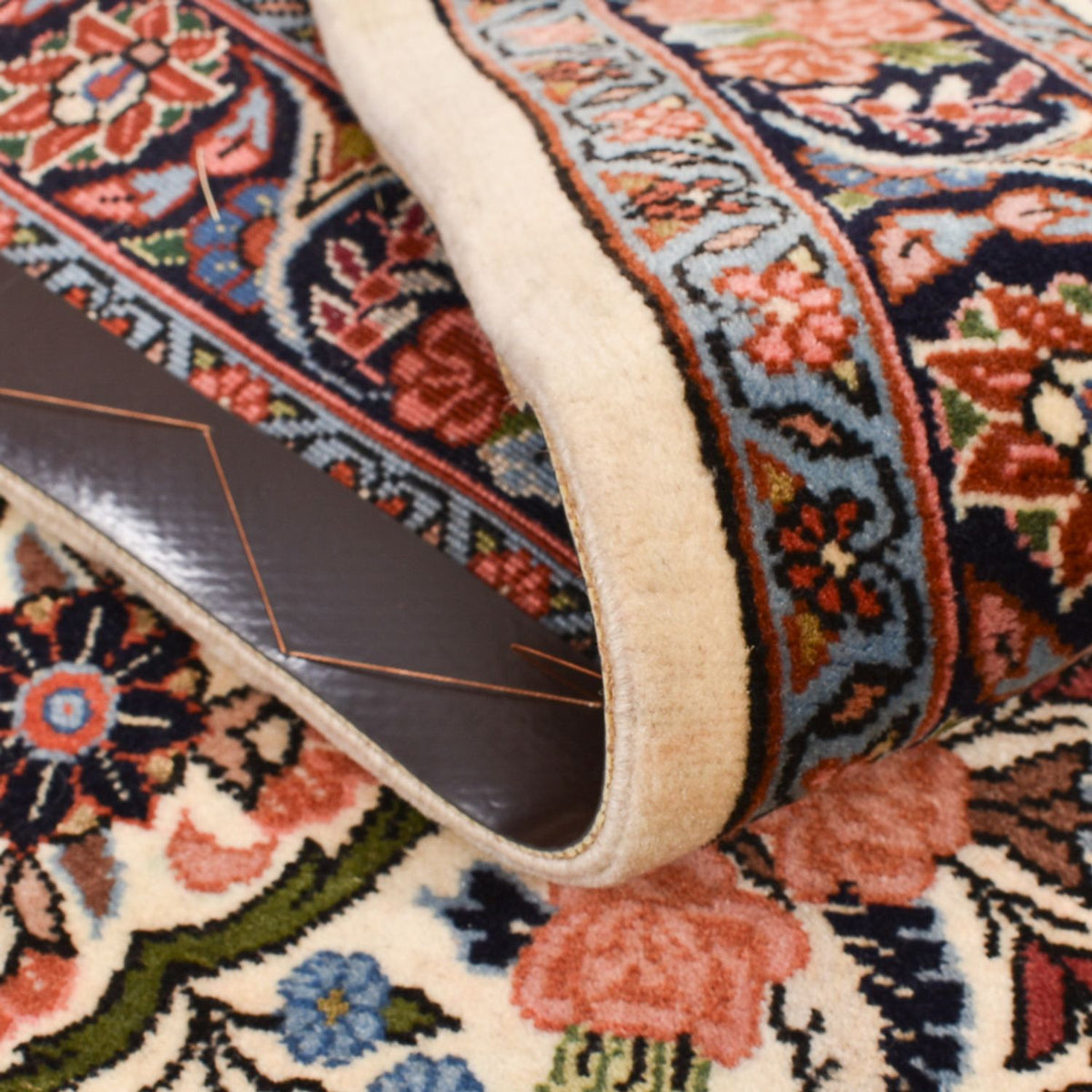 Alfombra de pasillo Alfombra persa - Bidjar - 322 x 74 cm - beige oscuro