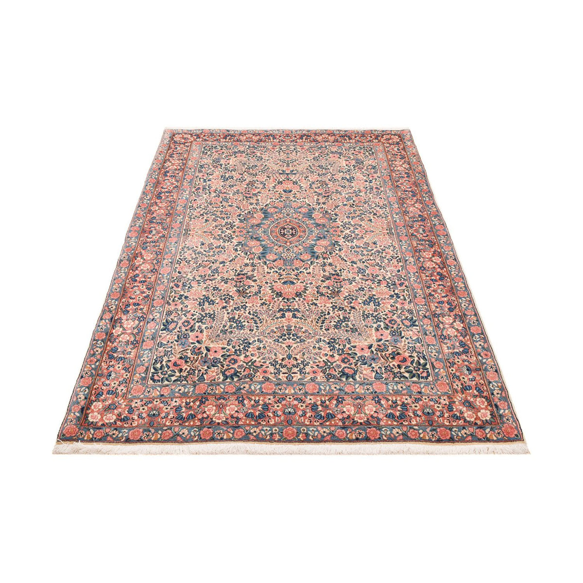 Alfombra persa - Real - 230 x 146 cm - rojo claro