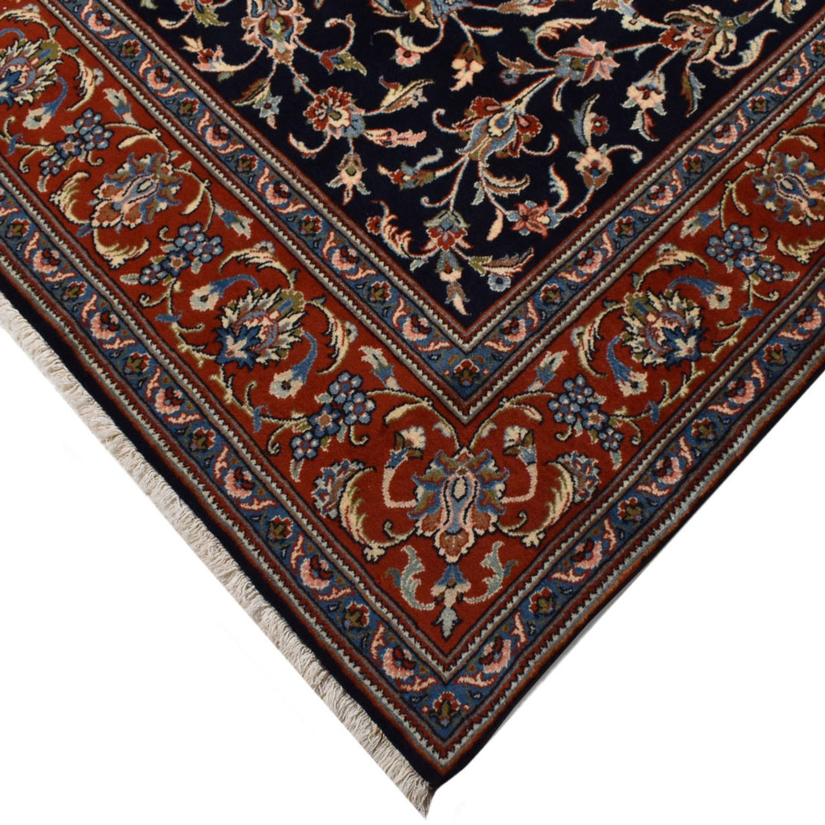 Alfombra persa - Clásica - 265 x 201 cm - azul oscuro