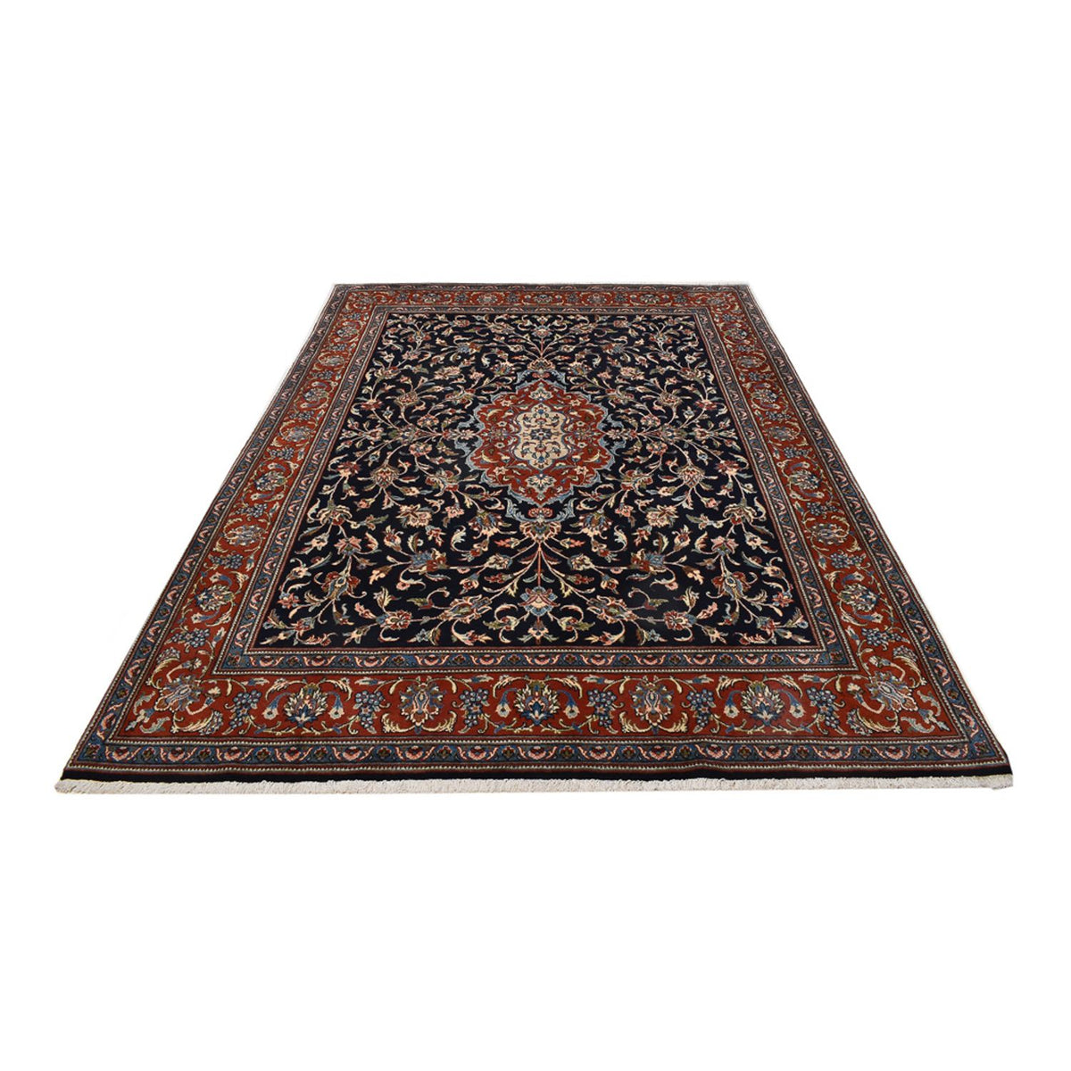 Alfombra persa - Clásica - 265 x 201 cm - azul oscuro