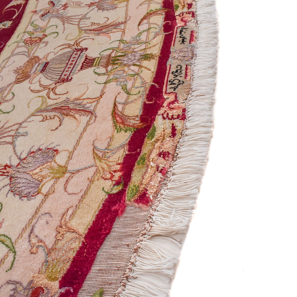 Alfombra Persa - Tabriz - Real redondo  - 245 x 245 cm - rojo