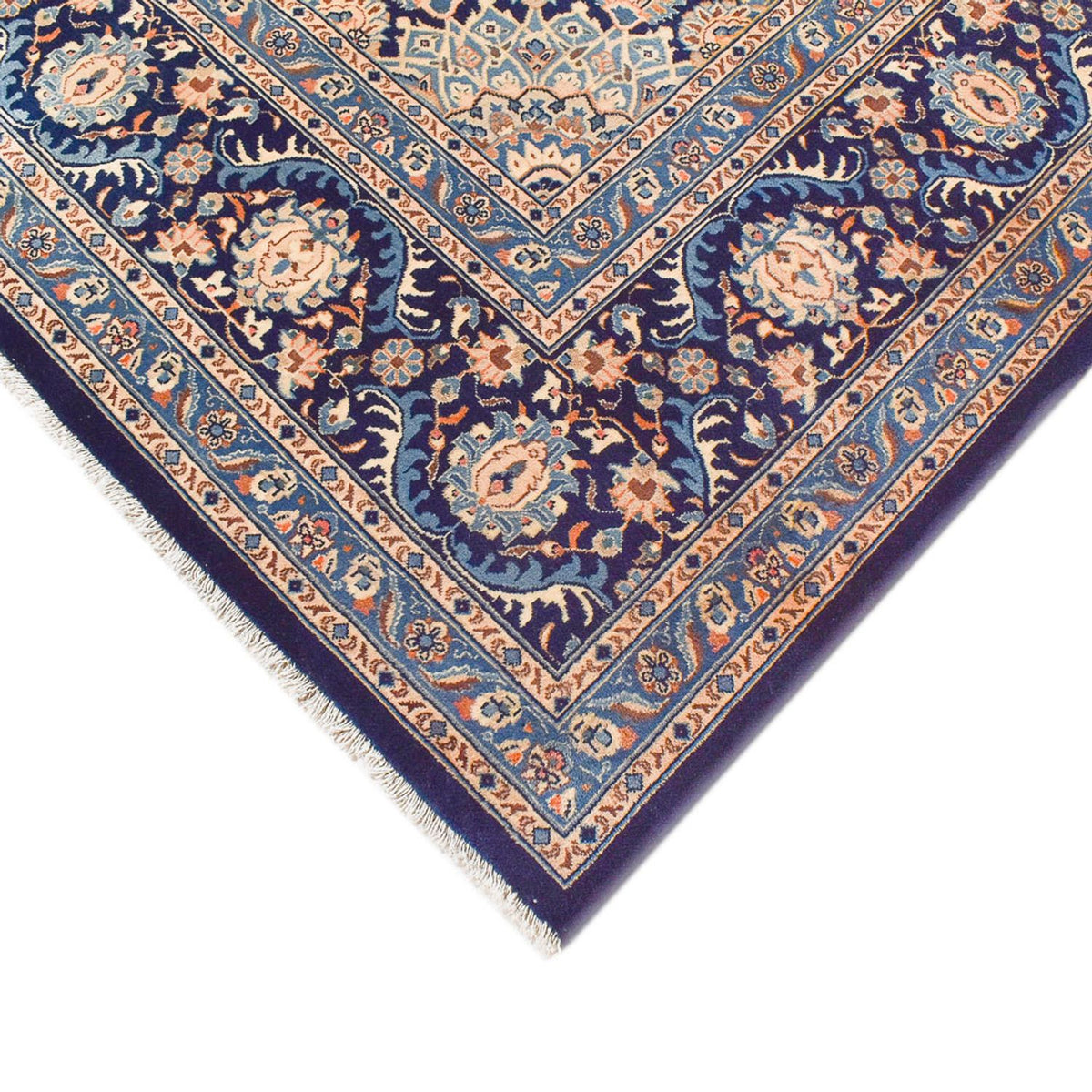 Alfombra persa - Clásica - 346 x 248 cm - azul oscuro