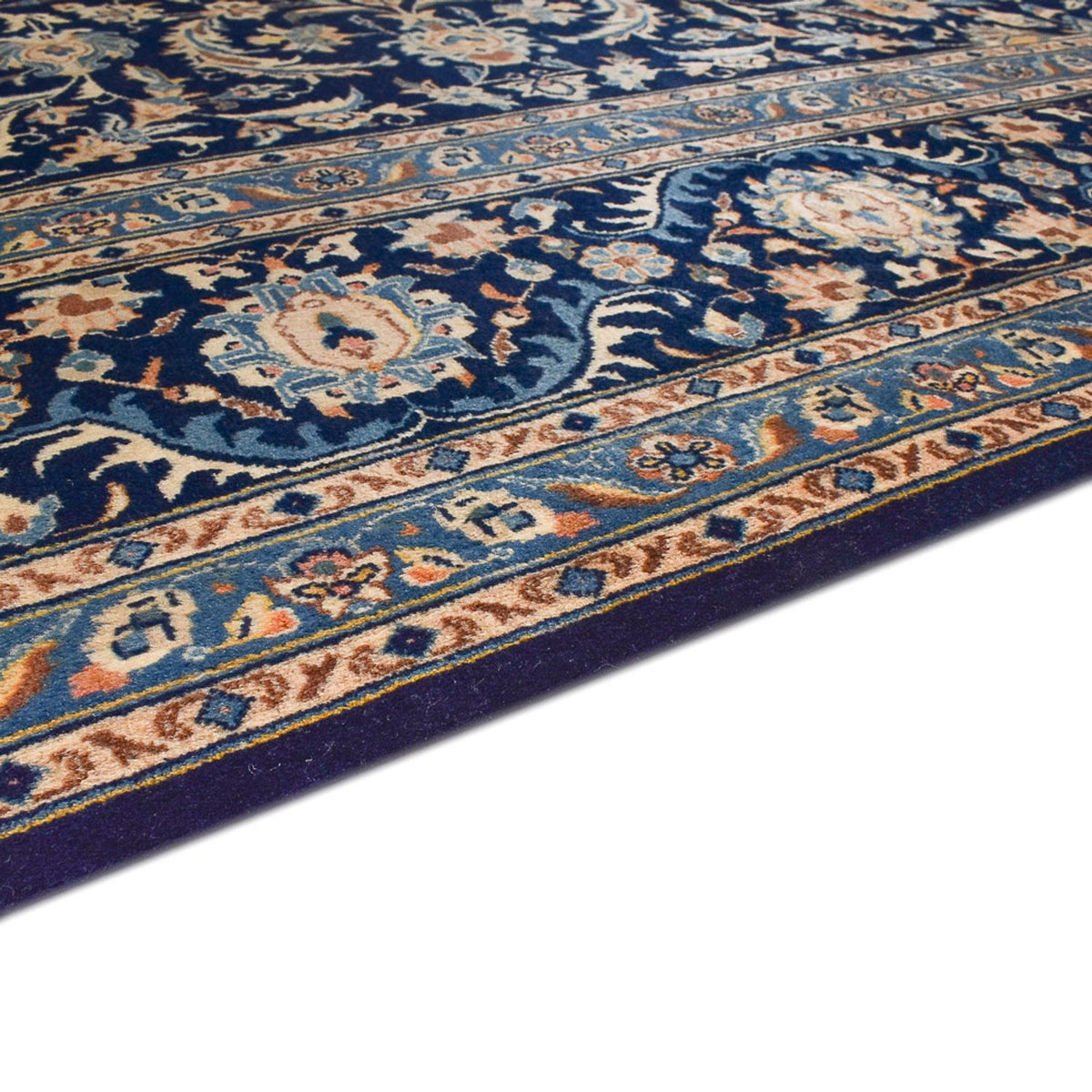 Alfombra persa - Clásica - 346 x 248 cm - azul oscuro