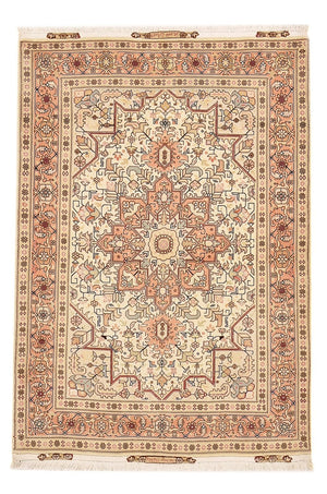Alfombra Persa - Tabriz - Real - 151 x 106 cm - beige claro