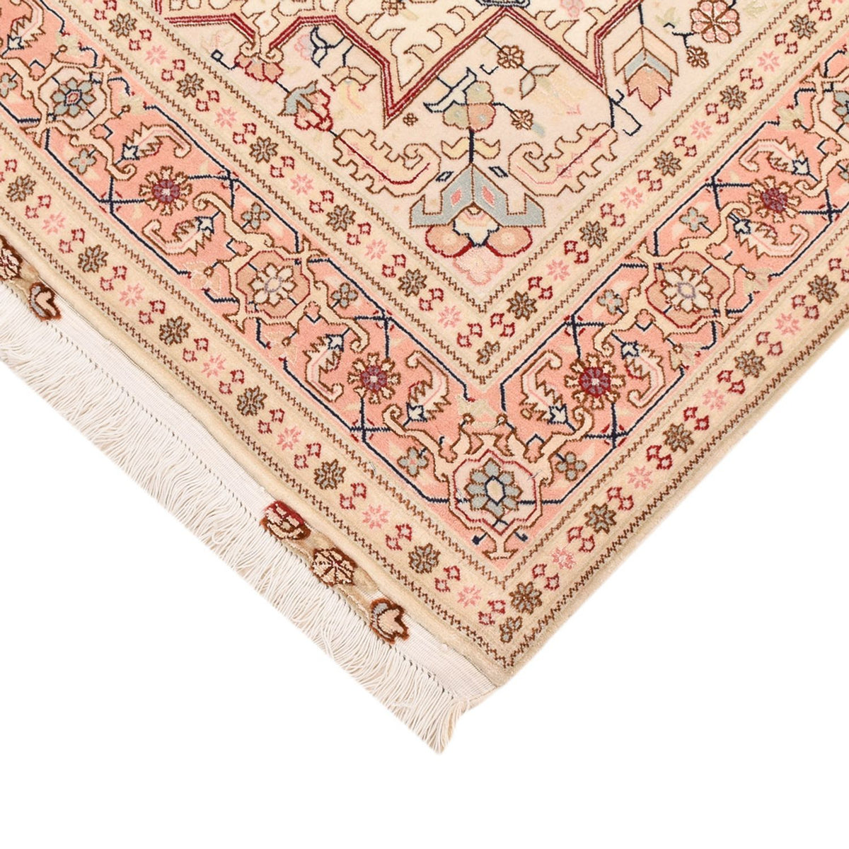 Alfombra Persa - Tabriz - Real - 151 x 106 cm - beige claro