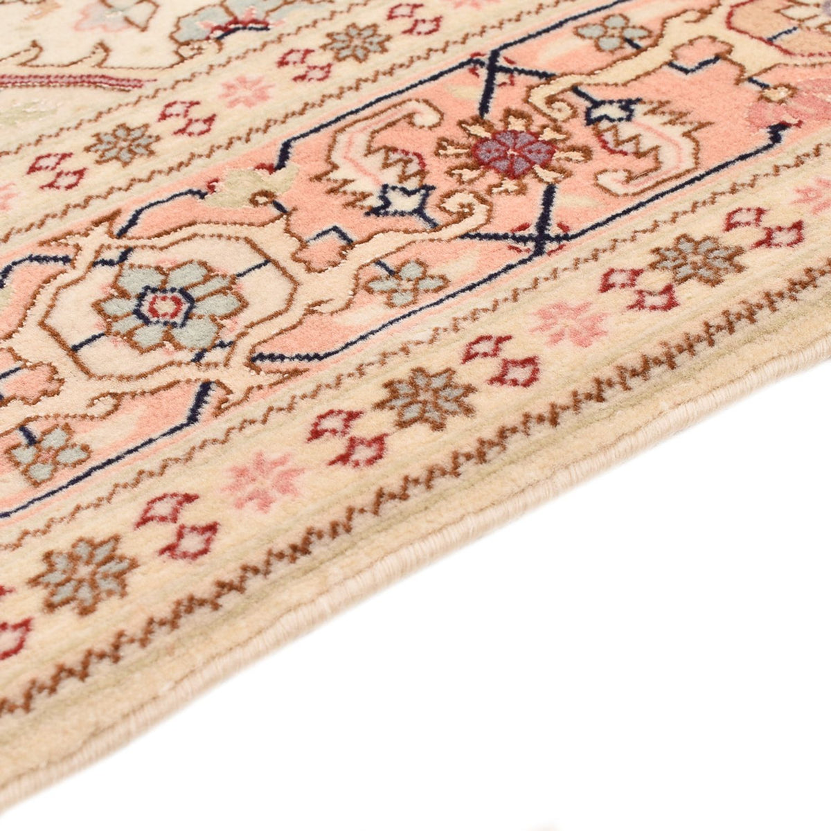 Alfombra Persa - Tabriz - Real - 151 x 106 cm - beige claro