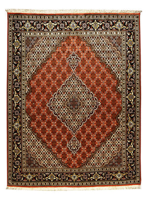 Alfombra Persa - Tabriz - Real - 194 x 153 cm - rojo