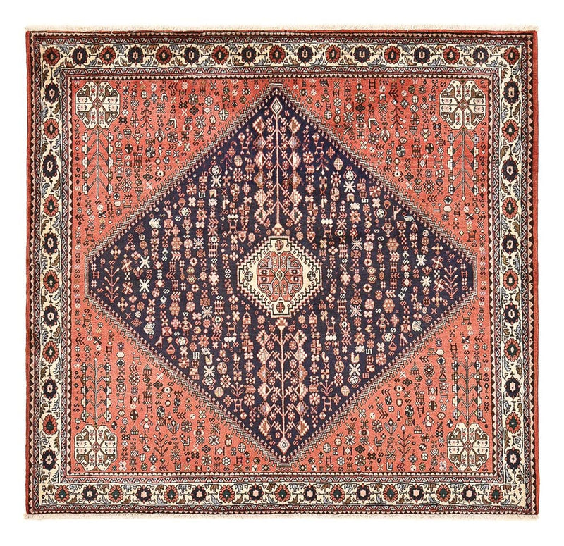Alfombra persa - Nómada cuadrado  - 203 x 196 cm - rojo claro